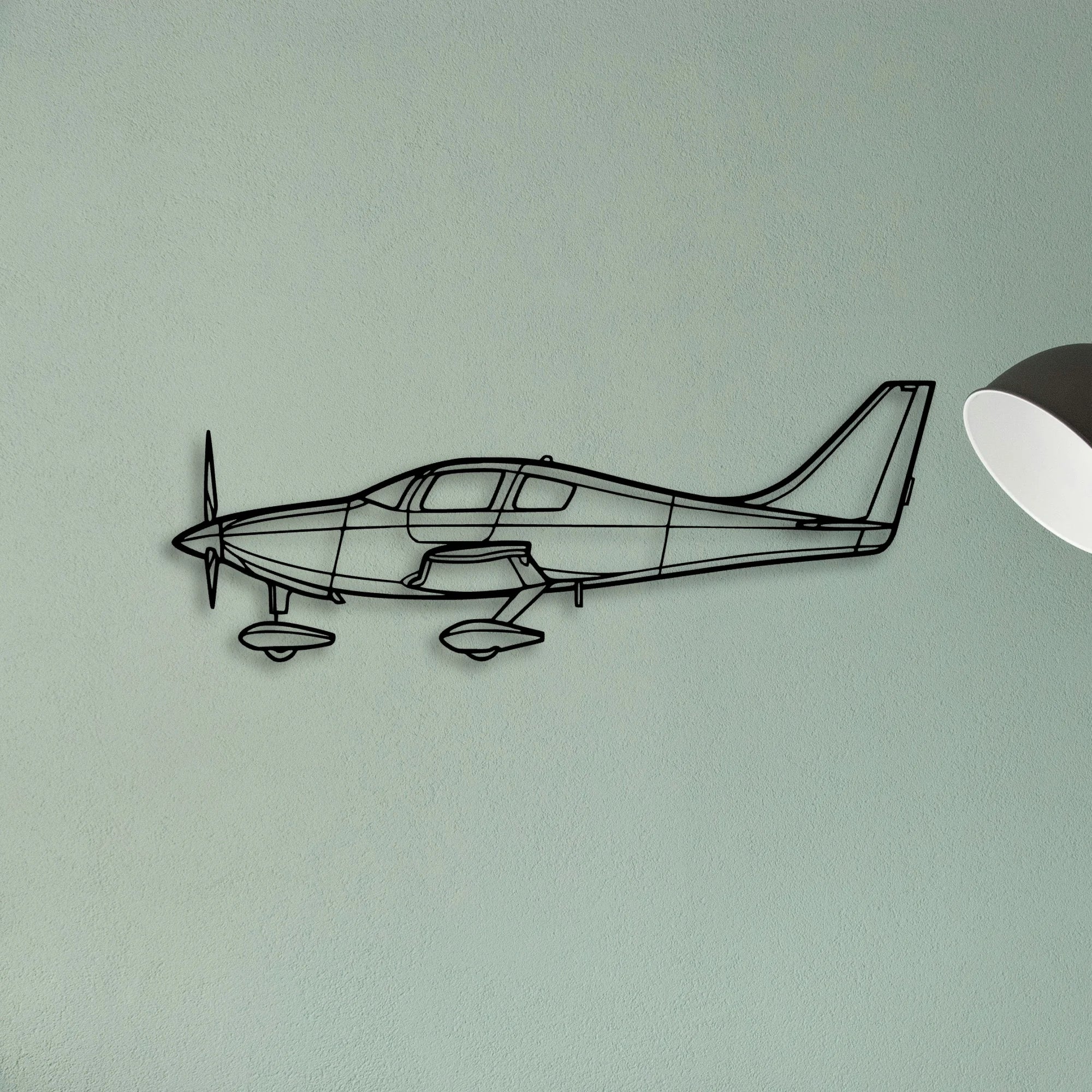 T 6G Texan Classic Aircraft Silhouette Metal Wall Art - Tinvibe