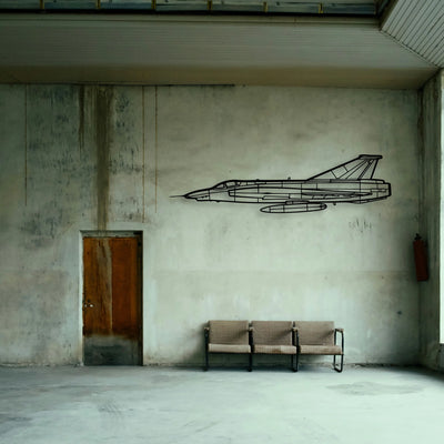 T 7 Red Hawk Classic Aircraft Silhouette Metal Wall Art - Tinvibe