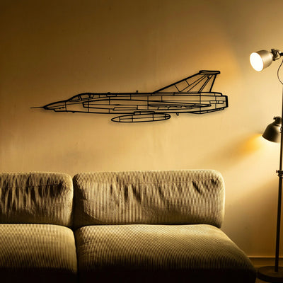 T 7 Red Hawk Classic Aircraft Silhouette Metal Wall Art - Tinvibe