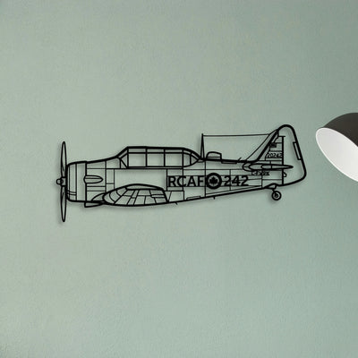 T33 2 Classic Aircraft Silhouette Metal Wall Art - Tinvibe