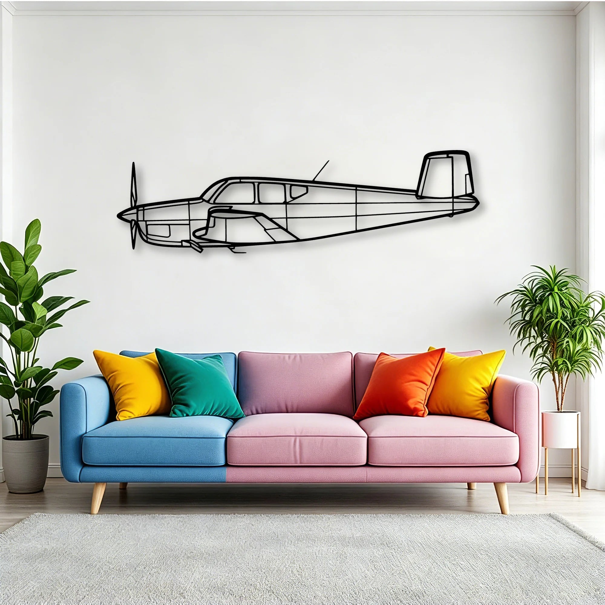 Ta 152H 1 Classic Aircraft Silhouette Metal Wall Art - Tinvibe