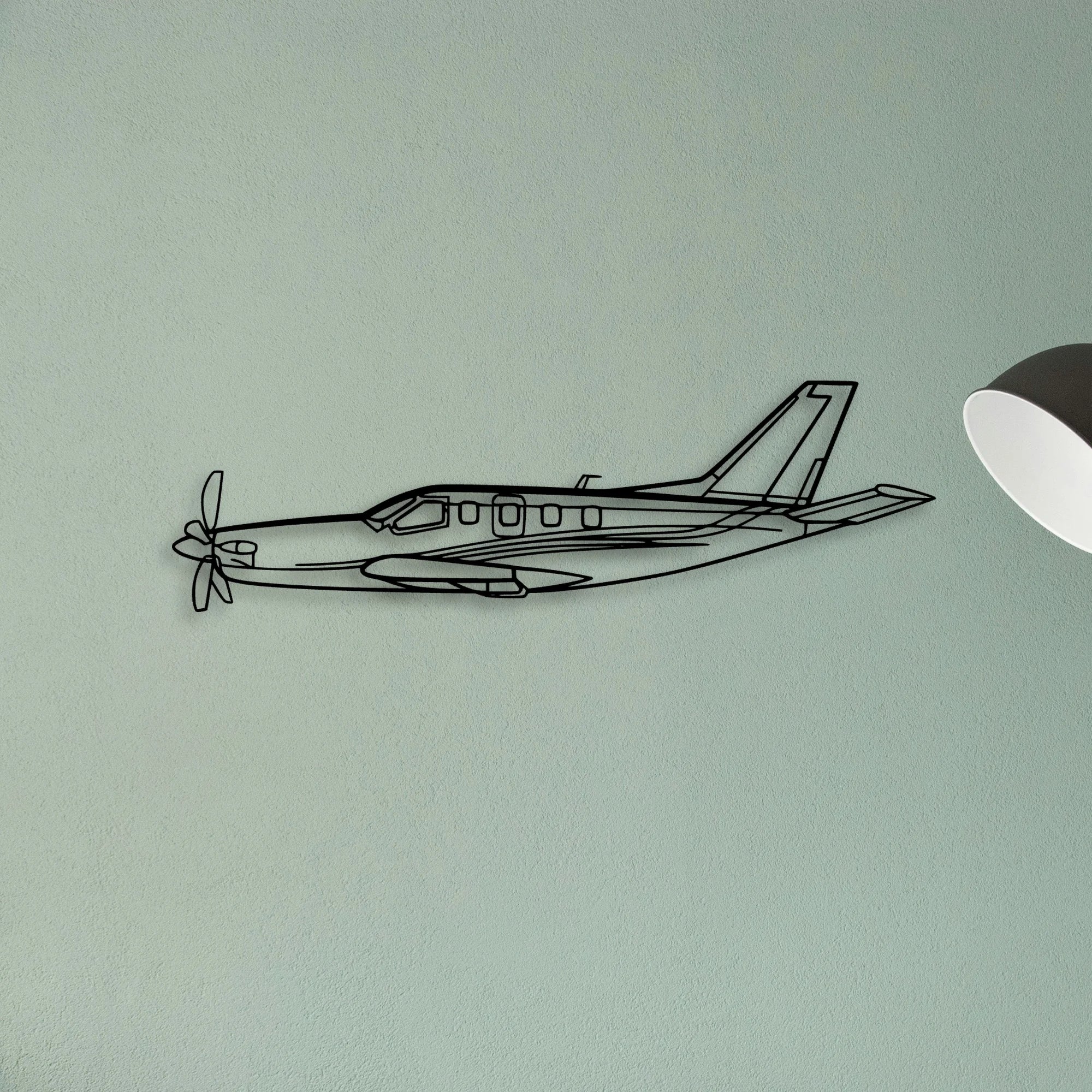 Tbm 2 Classic Aircraft Silhouette Metal Wall Art - Tinvibe