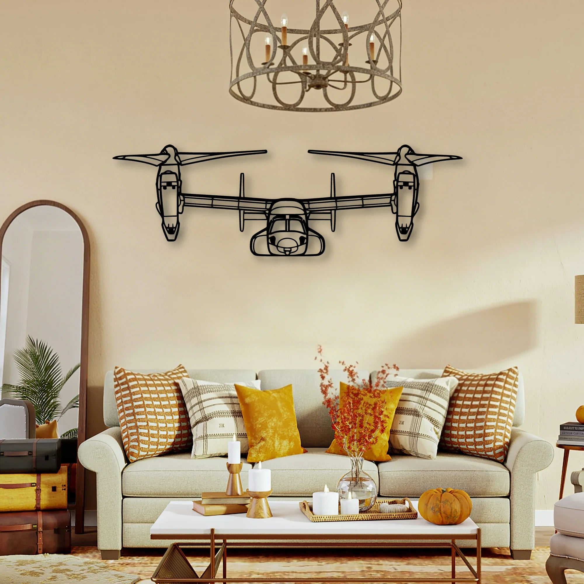 Tbm 3N Avenger Classic Aircraft Silhouette Metal Wall Art - Tinvibe