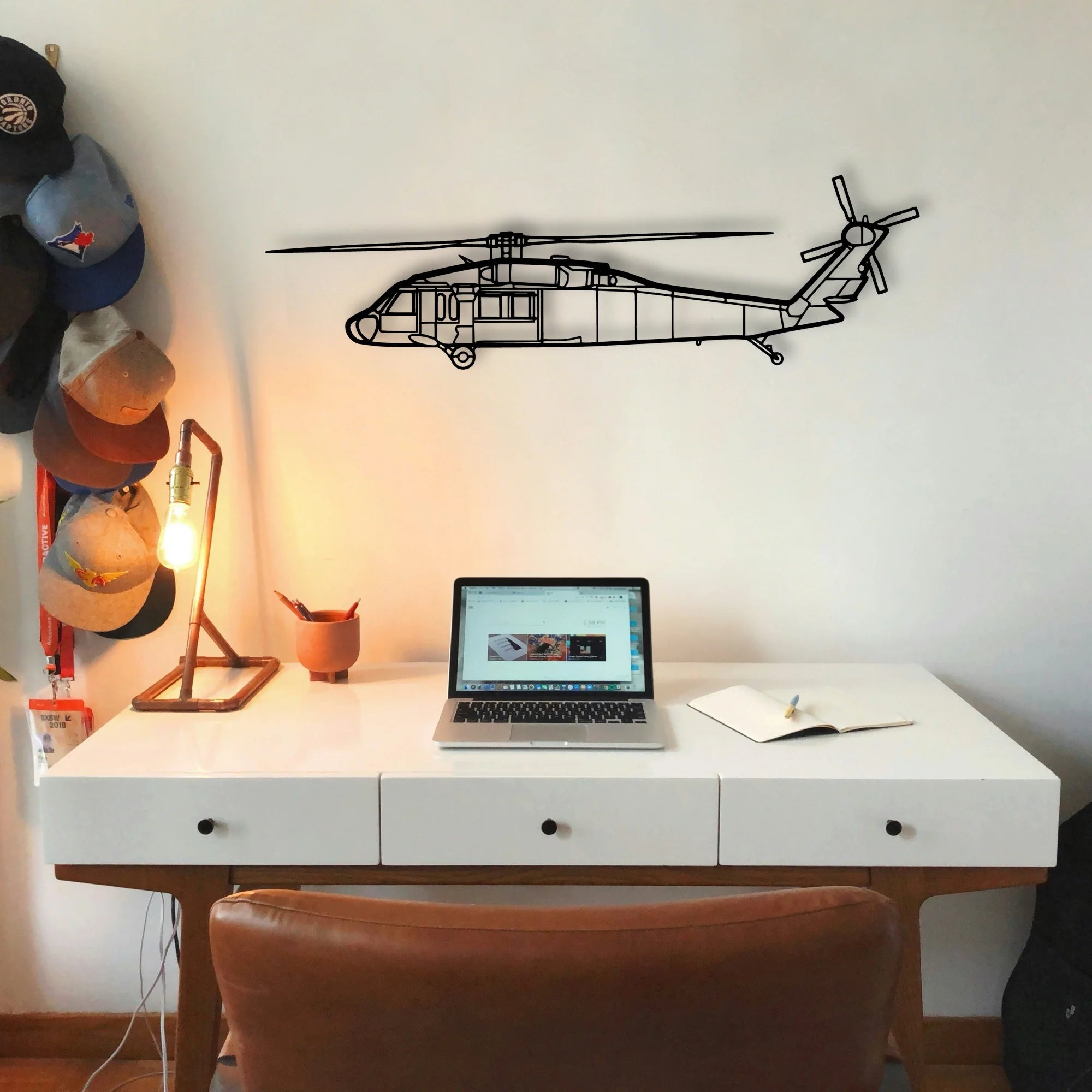 Tbm 3N Classic Aircraft Silhouette Metal Wall Art - Tinvibe