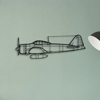 Tbm 700B Classic Aircraft Silhouette Metal Wall Art - Tinvibe