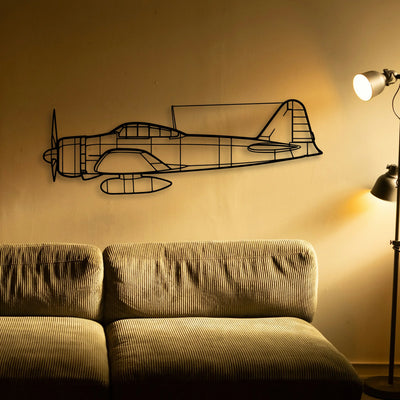 Tbm 700B Classic Aircraft Silhouette Metal Wall Art - Tinvibe