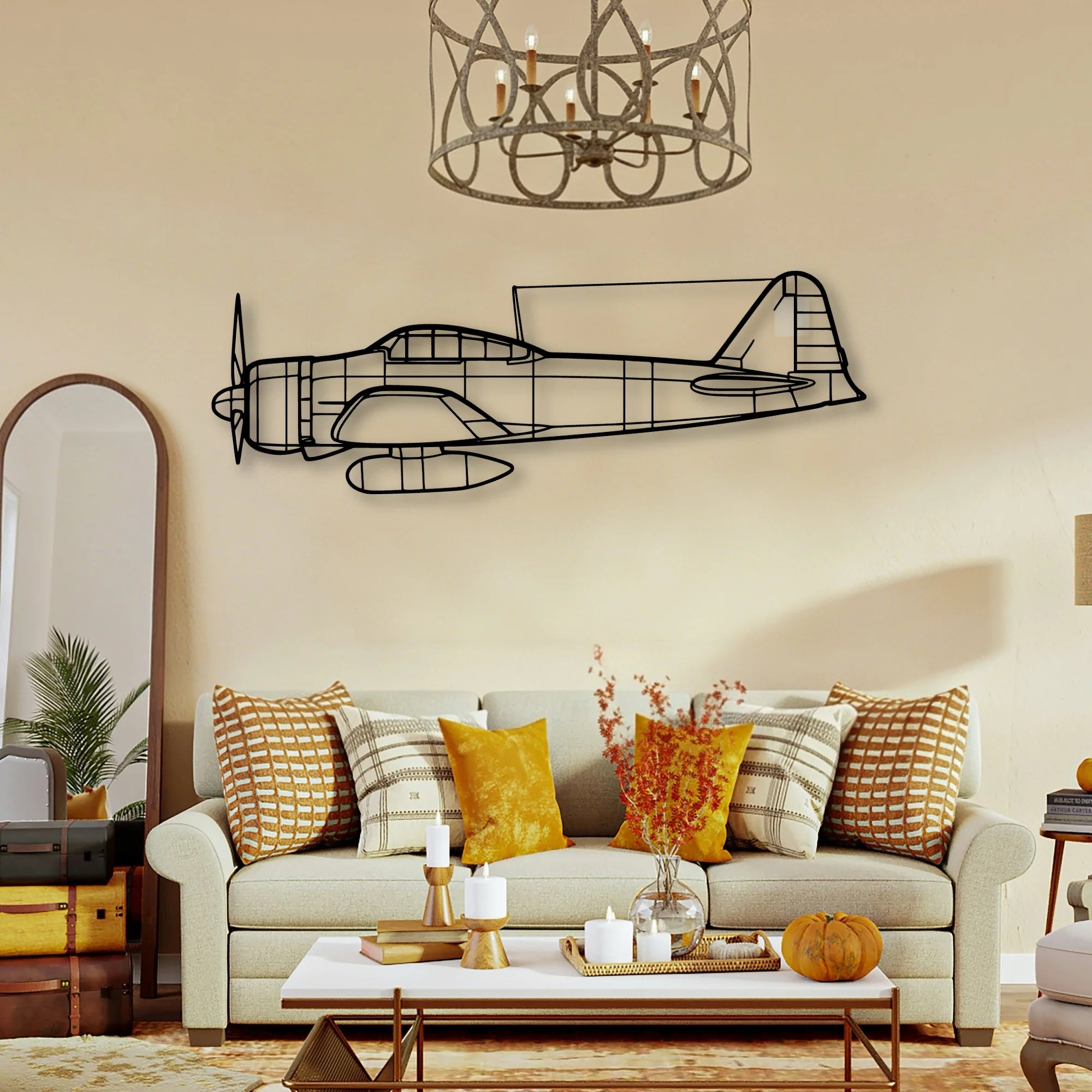 Tbm 700B Classic Aircraft Silhouette Metal Wall Art - Tinvibe