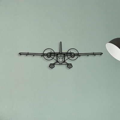 Tbm 850 Classic Aircraft Silhouette Metal Wall Art - Tinvibe