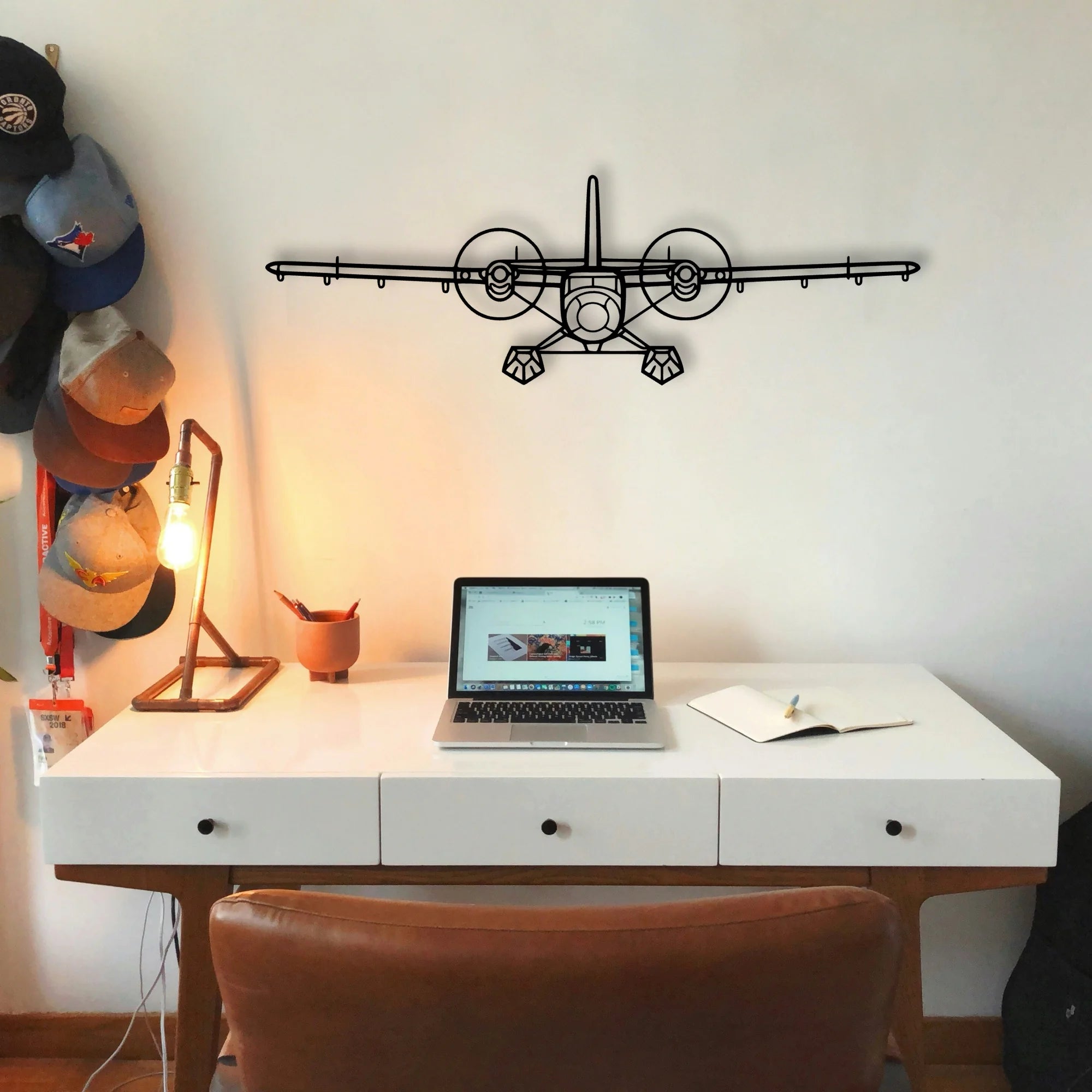 Tbm 850 Classic Aircraft Silhouette Metal Wall Art - Tinvibe