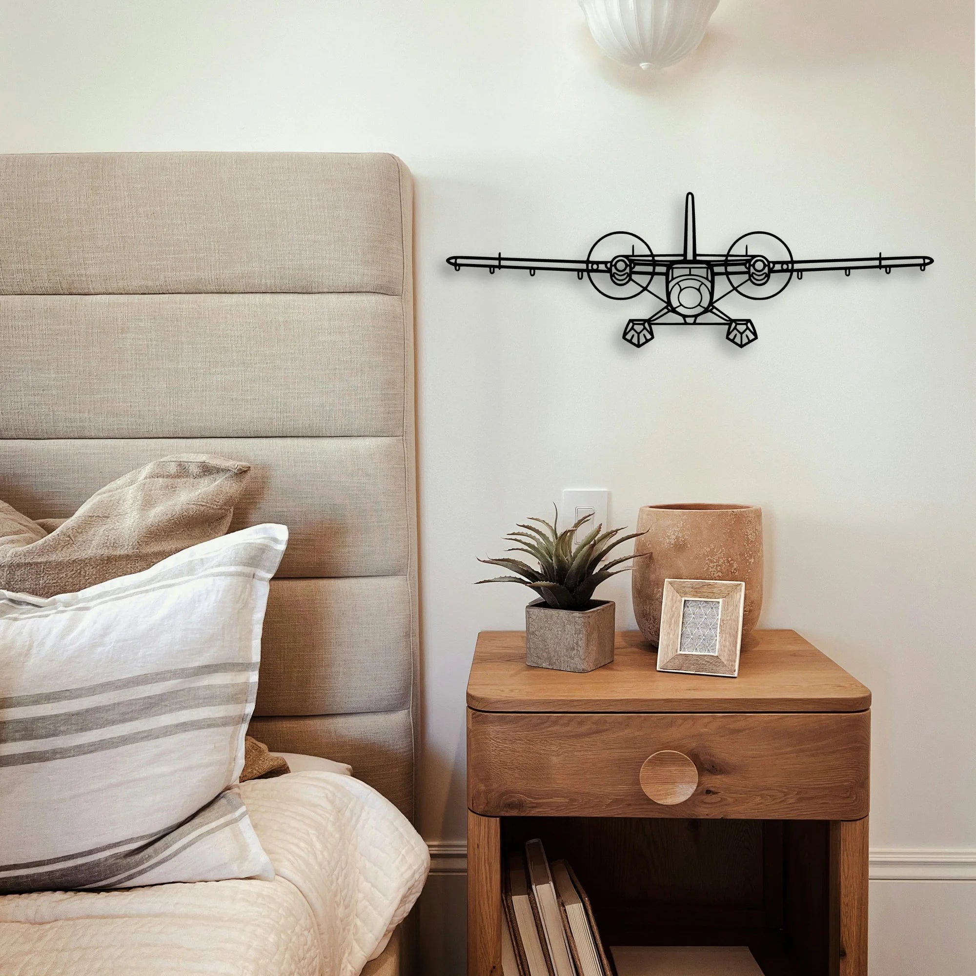 Tbm 850 Classic Aircraft Silhouette Metal Wall Art - Tinvibe