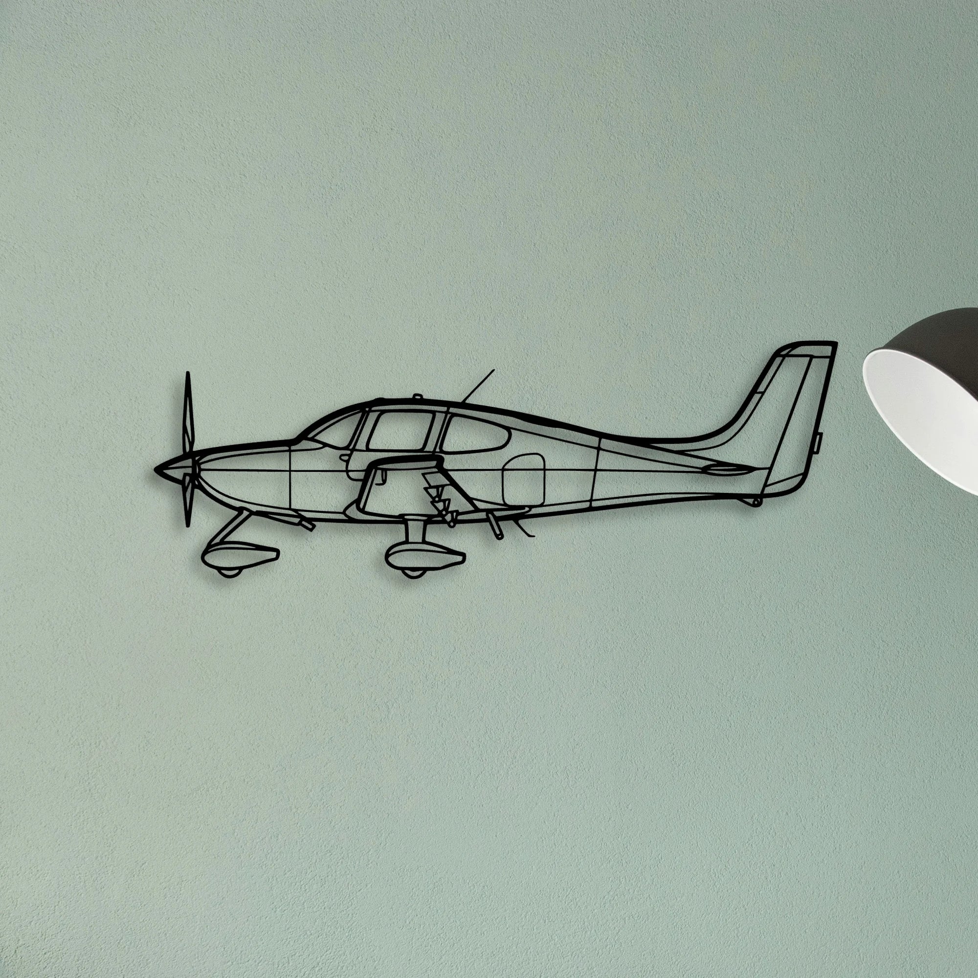 Tempest Mk V Classic Aircraft Silhouette Metal Wall Art - Tinvibe