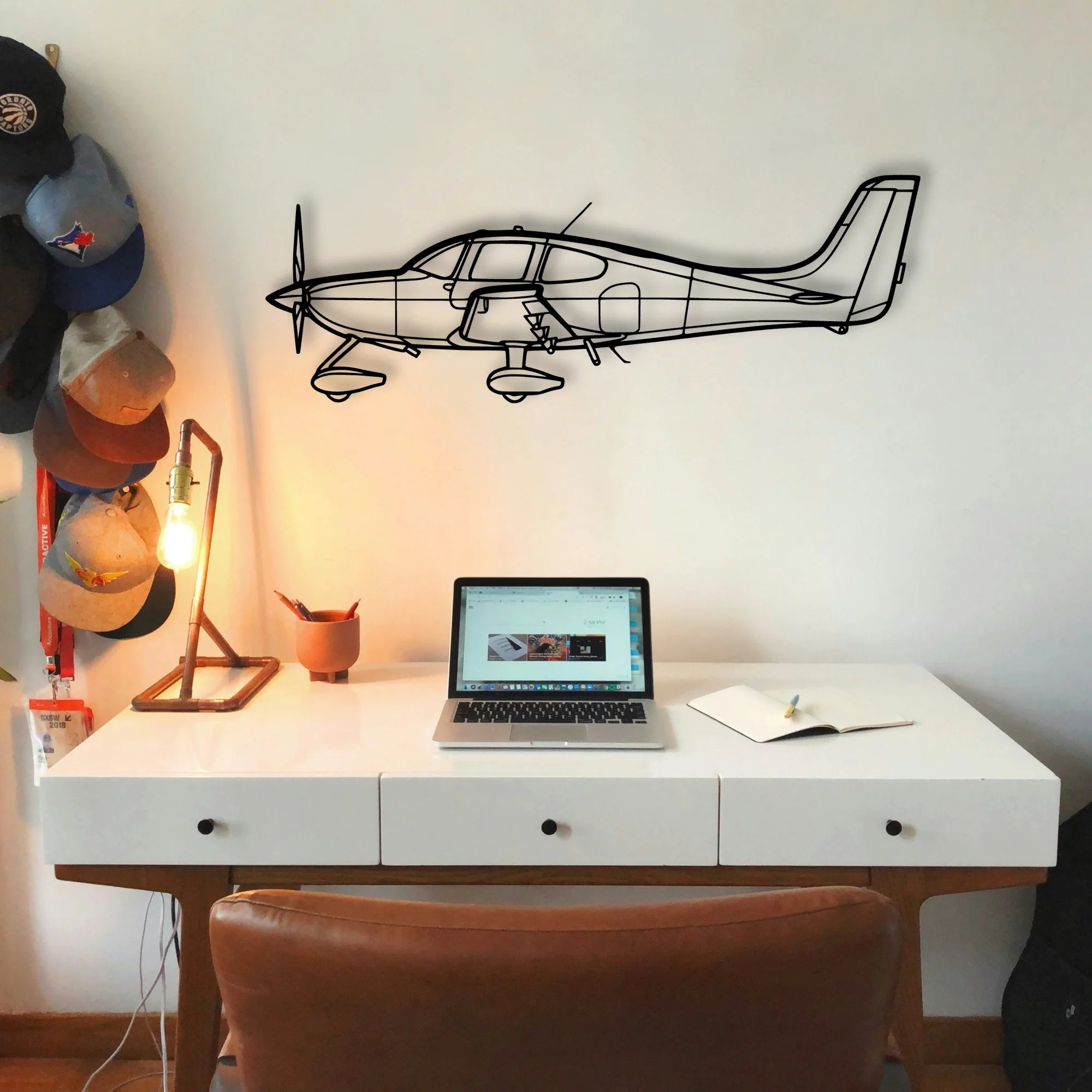 Tempest Mk V Classic Aircraft Silhouette Metal Wall Art - Tinvibe