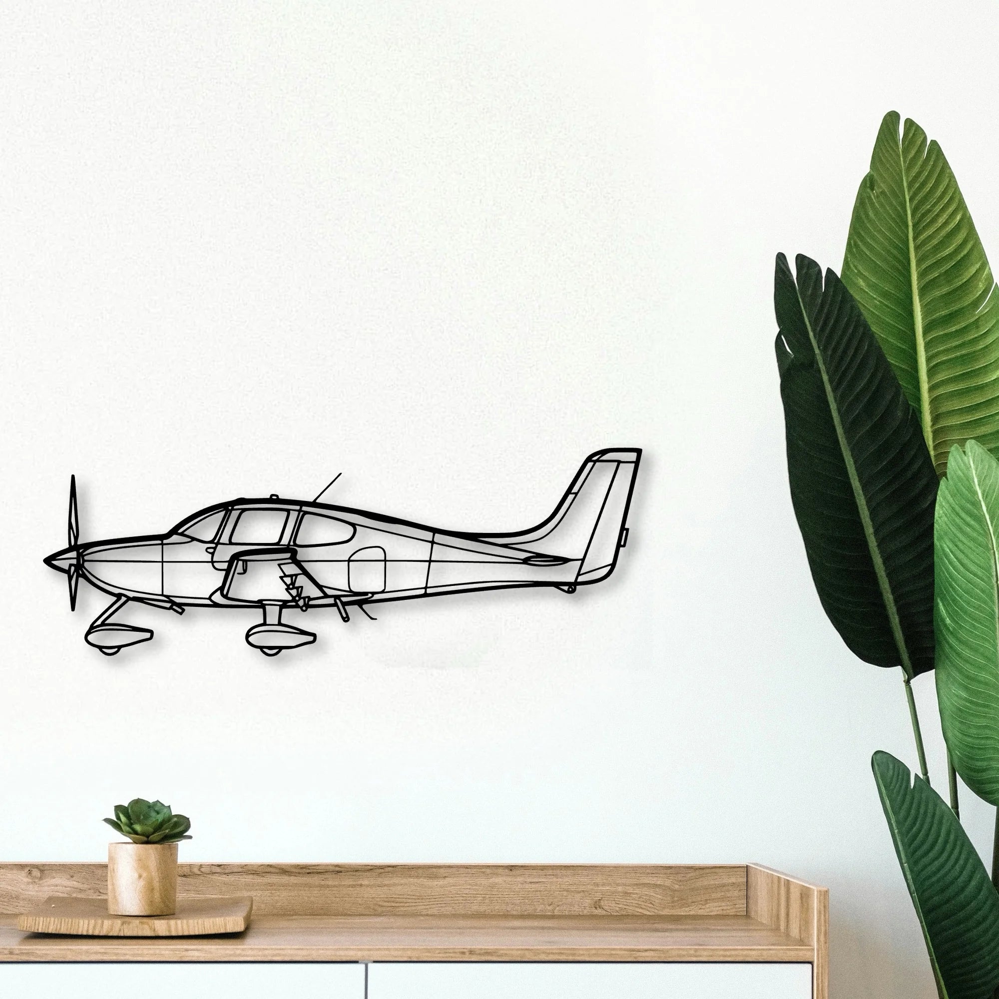 Tempest Mk V Classic Aircraft Silhouette Metal Wall Art - Tinvibe