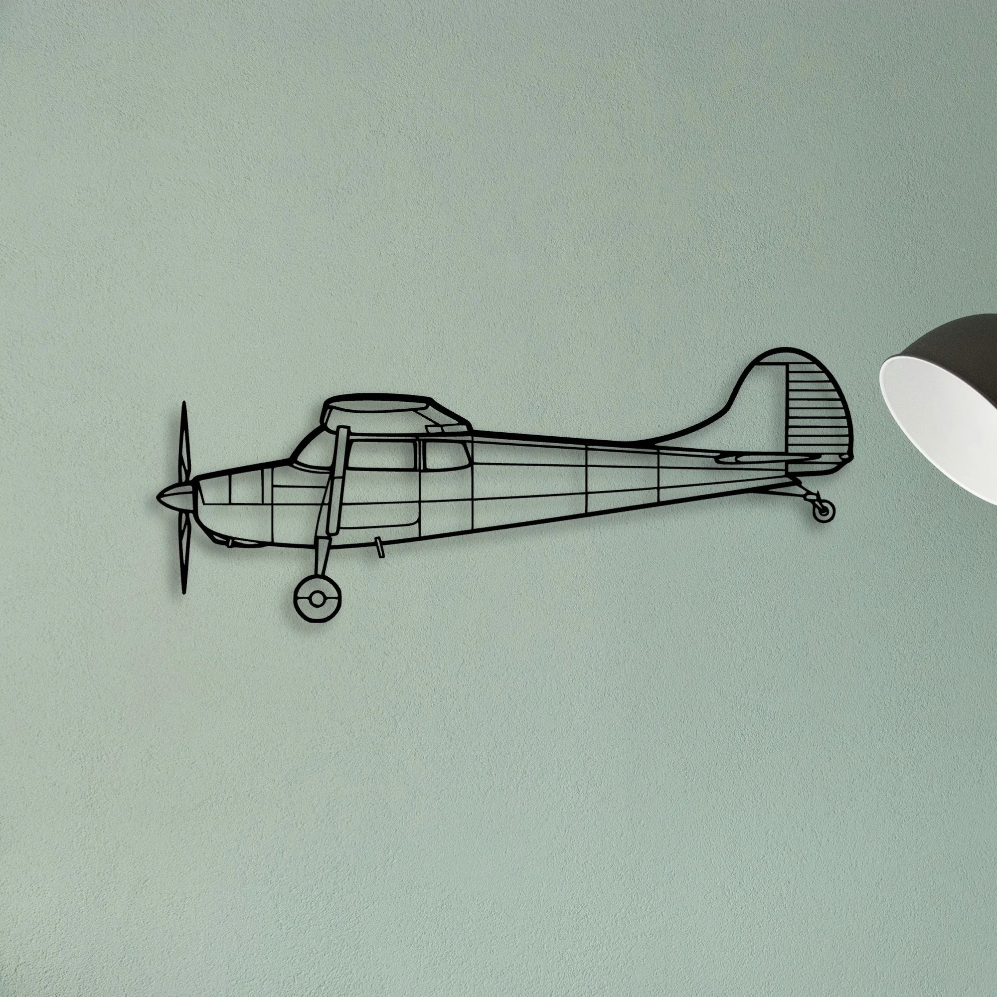 Tempest Classic Aircraft Silhouette Metal Wall Art - Tinvibe