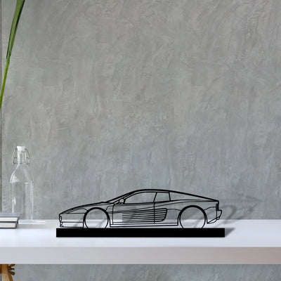 testarossa Silhouette Metal Art Stand - Tinvibe