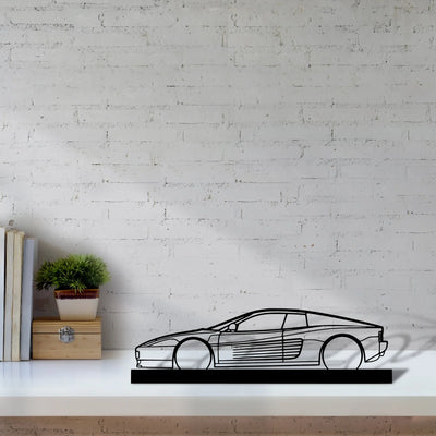 testarossa Silhouette Metal Art Stand - Tinvibe