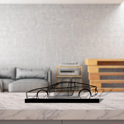 testarossa Silhouette Metal Art Stand - Tinvibe