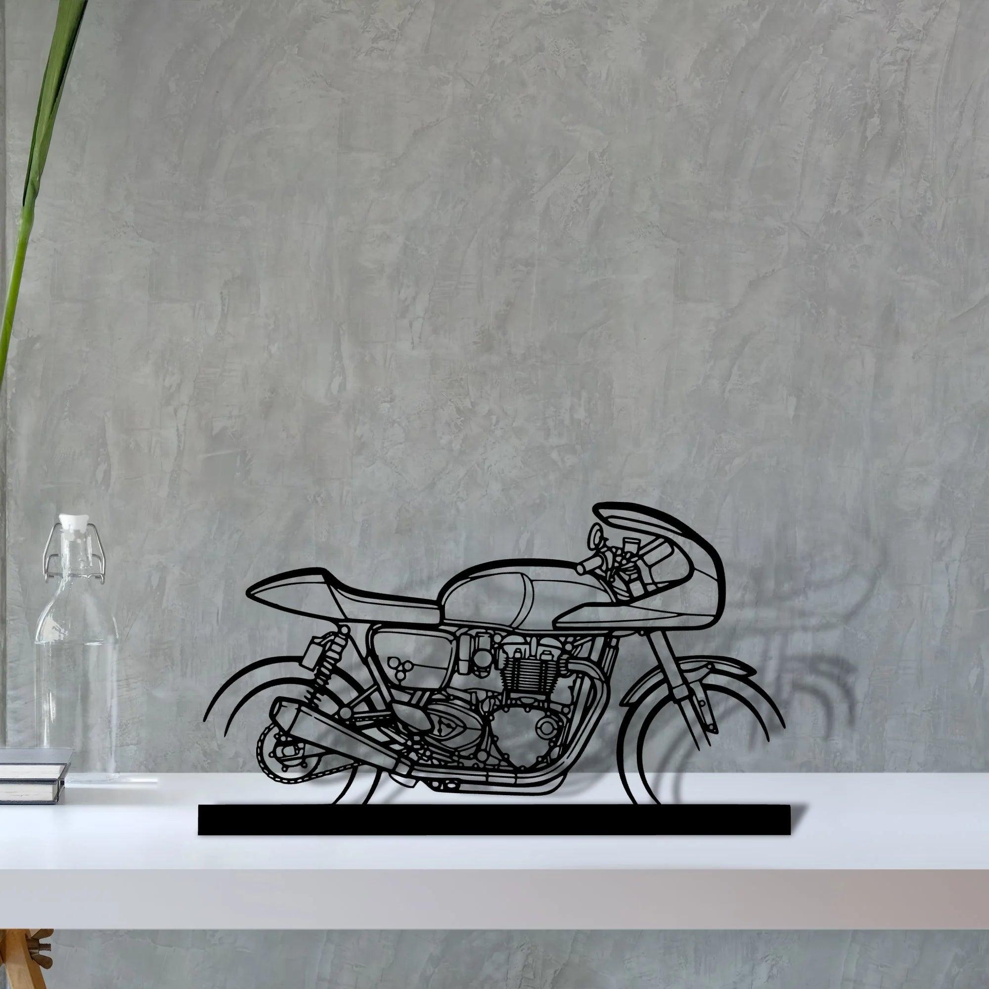 thruxton-tfc Silhouette Metal Art Stand - Tinvibe