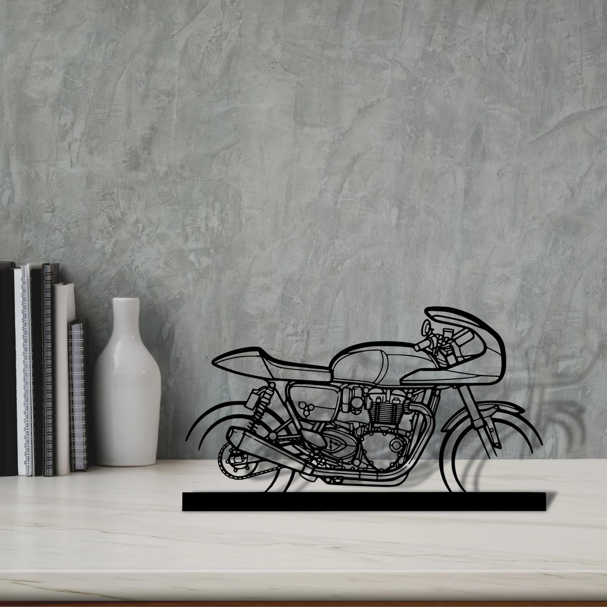 thruxton-tfc Silhouette Metal Art Stand - Tinvibe