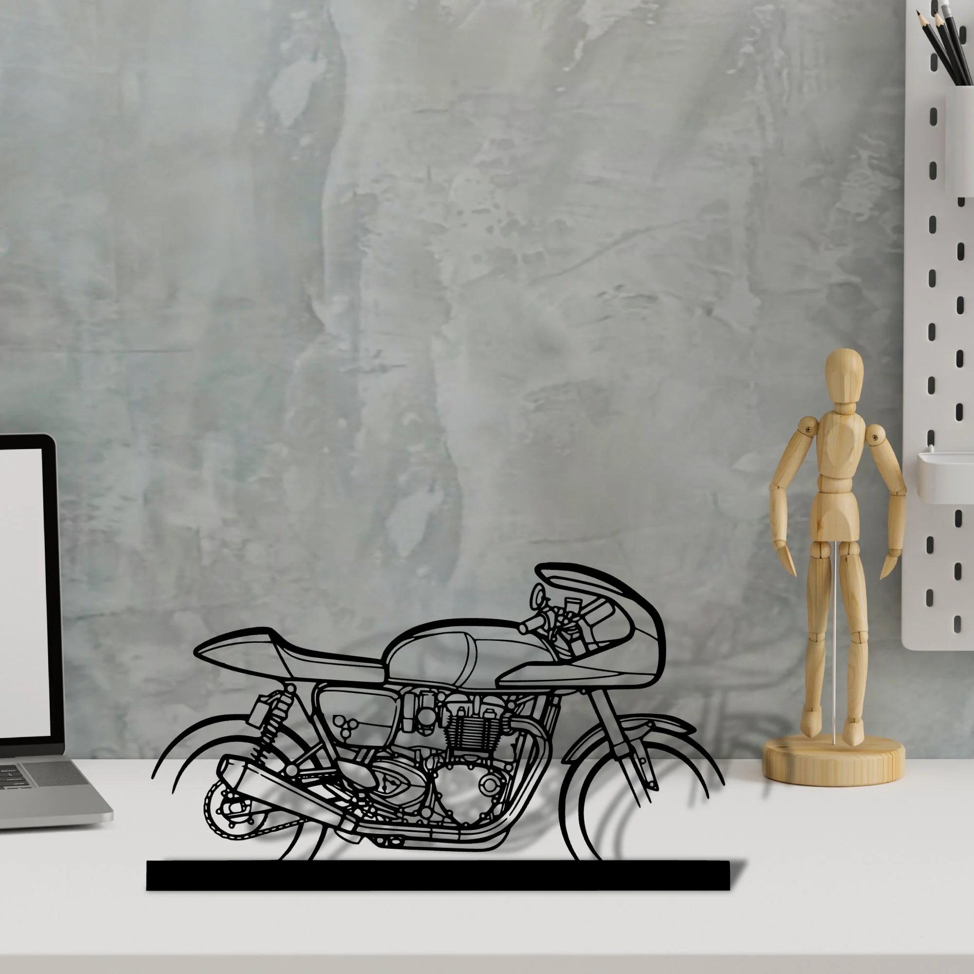 thruxton-tfc Silhouette Metal Art Stand - Tinvibe