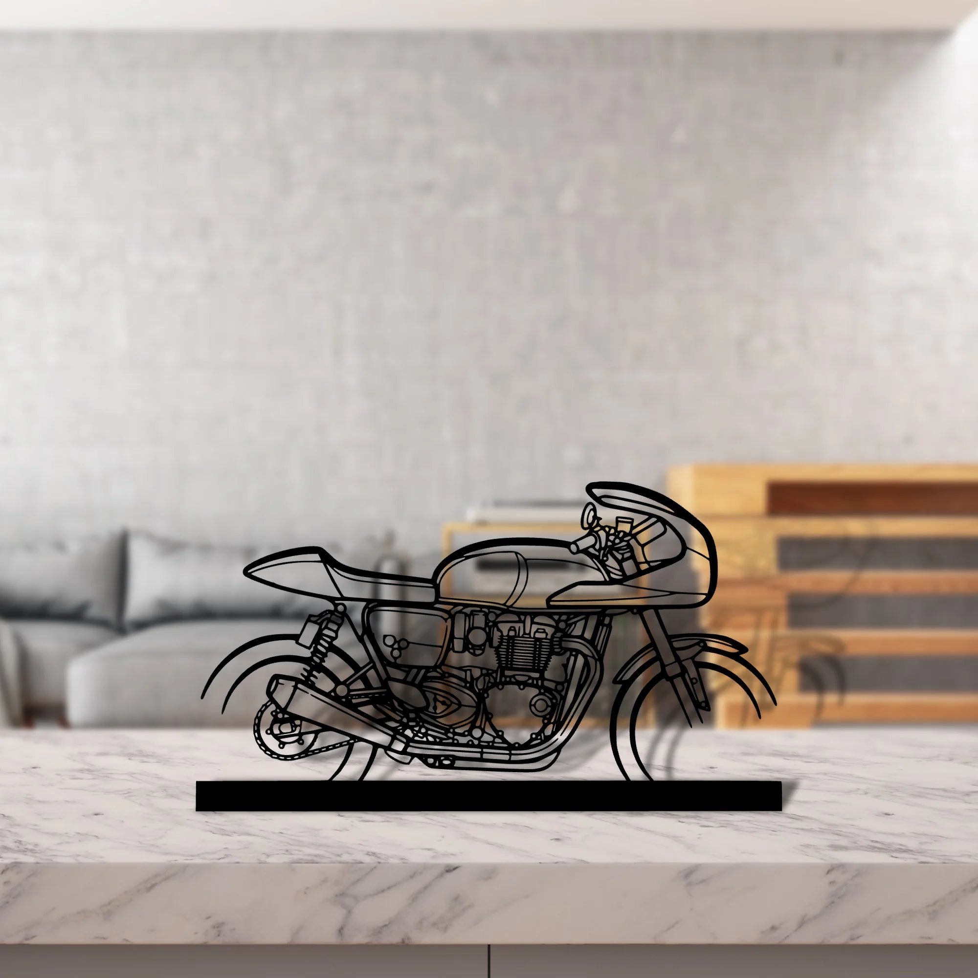 thruxton-tfc Silhouette Metal Art Stand - Tinvibe