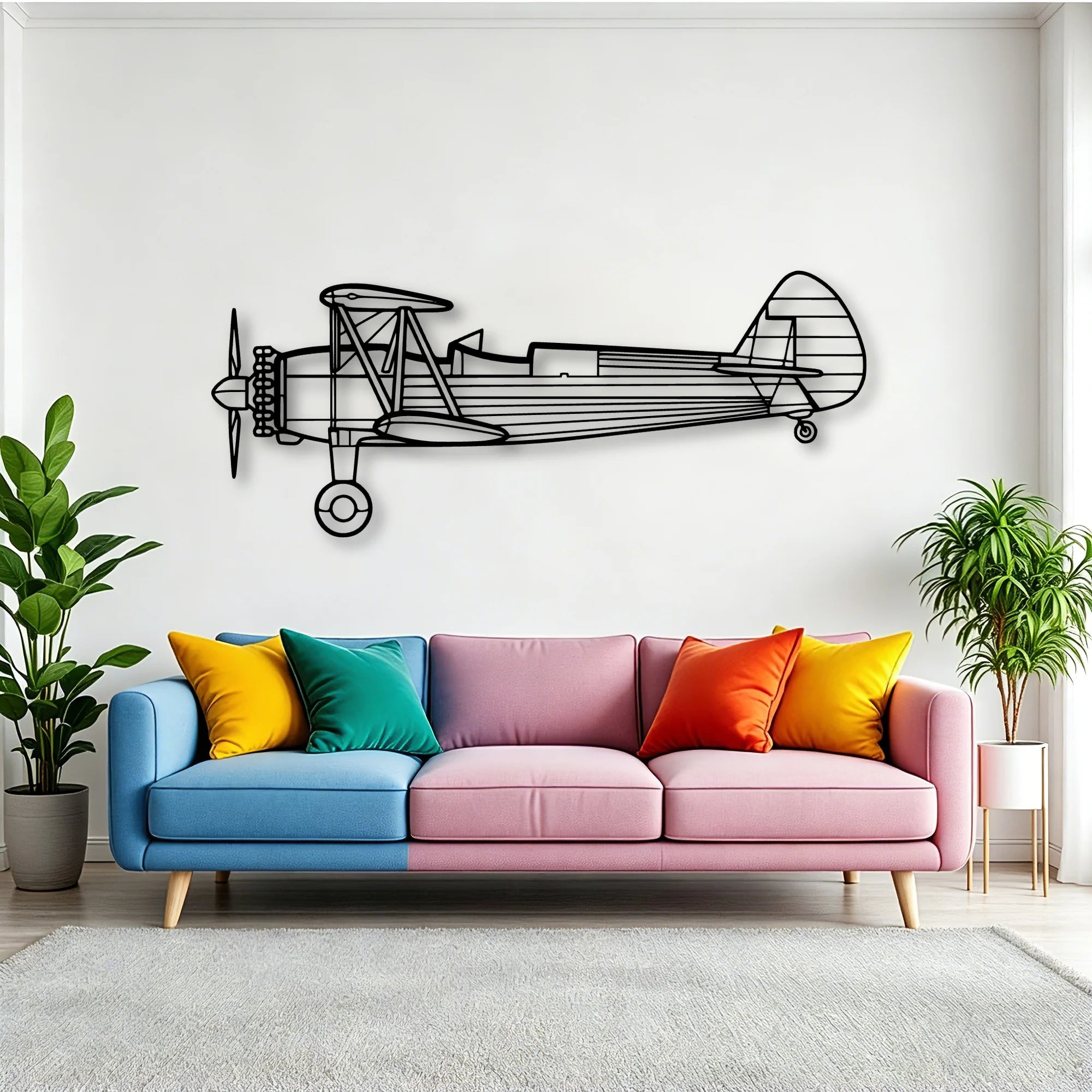 Tornado 11 Classic Aircraft Silhouette Metal Wall Art - Tinvibe