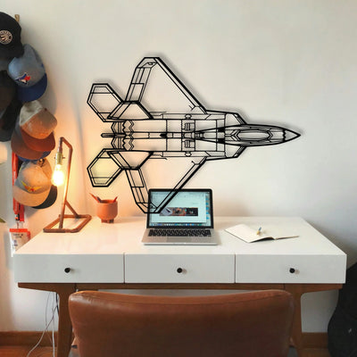 Tornado 2 Classic Aircraft Silhouette Metal Wall Art - Tinvibe