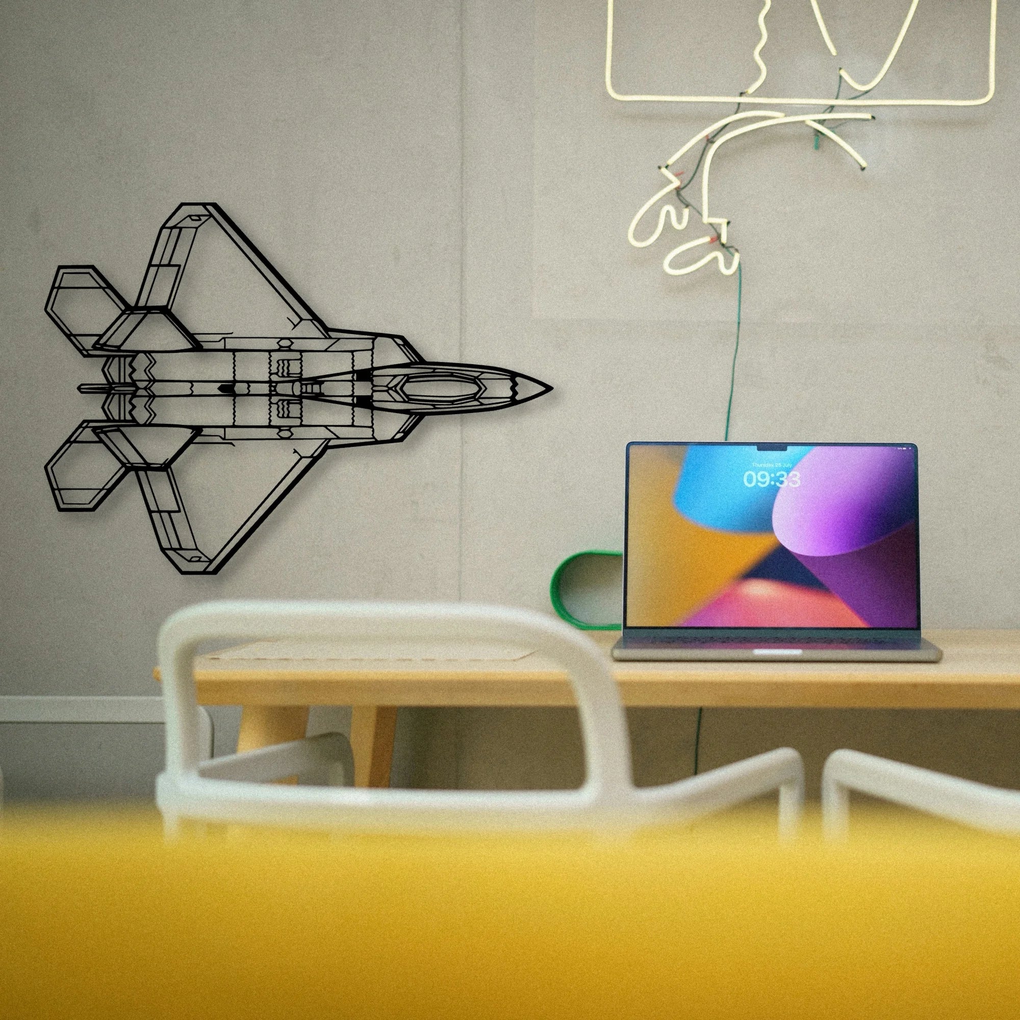 Tornado 2 Classic Aircraft Silhouette Metal Wall Art - Tinvibe