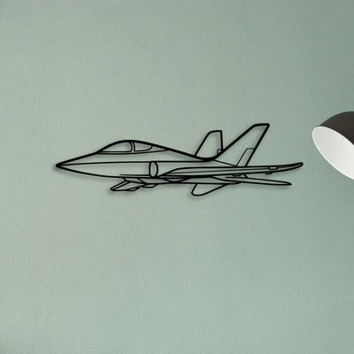 Tornado 3 Classic Aircraft Silhouette Metal Wall Art - Tinvibe
