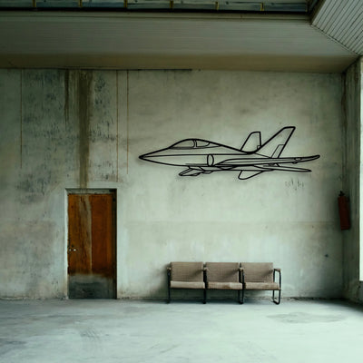 Tornado 3 Classic Aircraft Silhouette Metal Wall Art - Tinvibe
