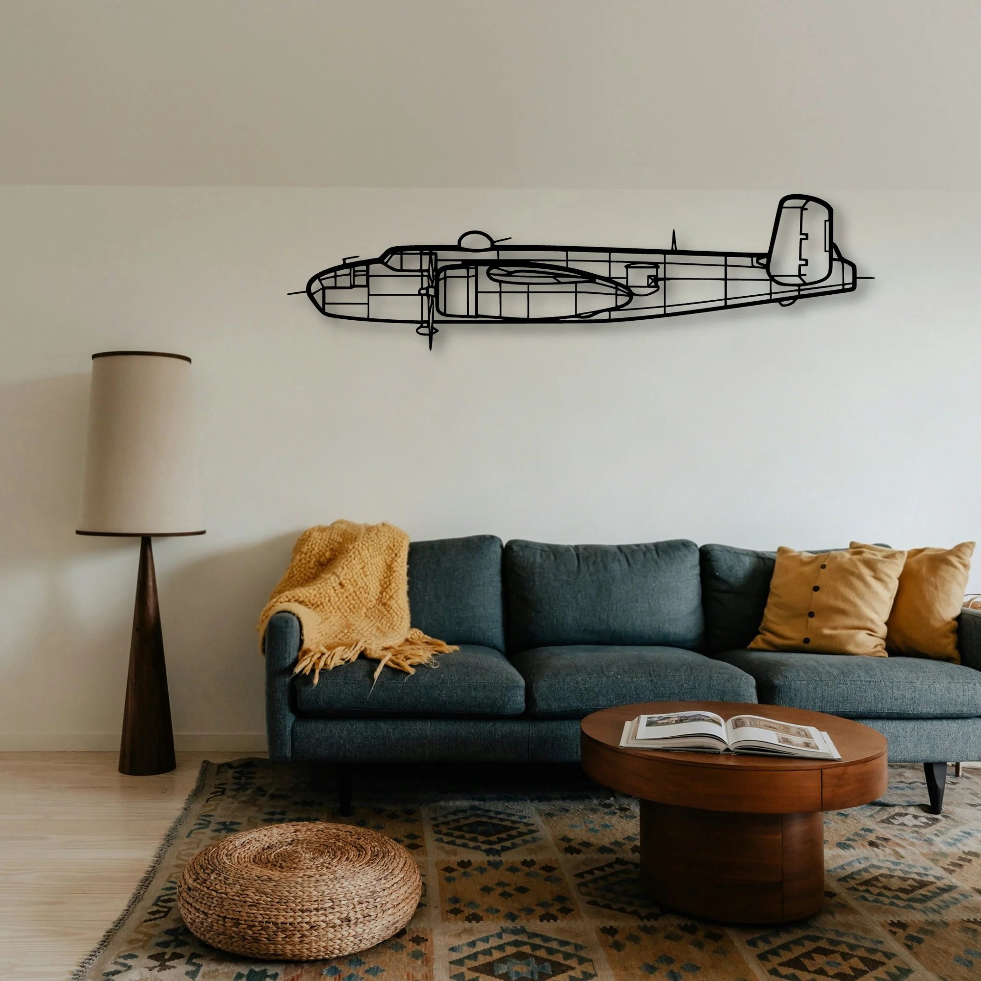 Tornado 4 Classic Aircraft Silhouette Metal Wall Art - Tinvibe