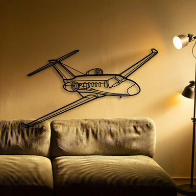 Tornado 5 Classic Aircraft Silhouette Metal Wall Art - Tinvibe