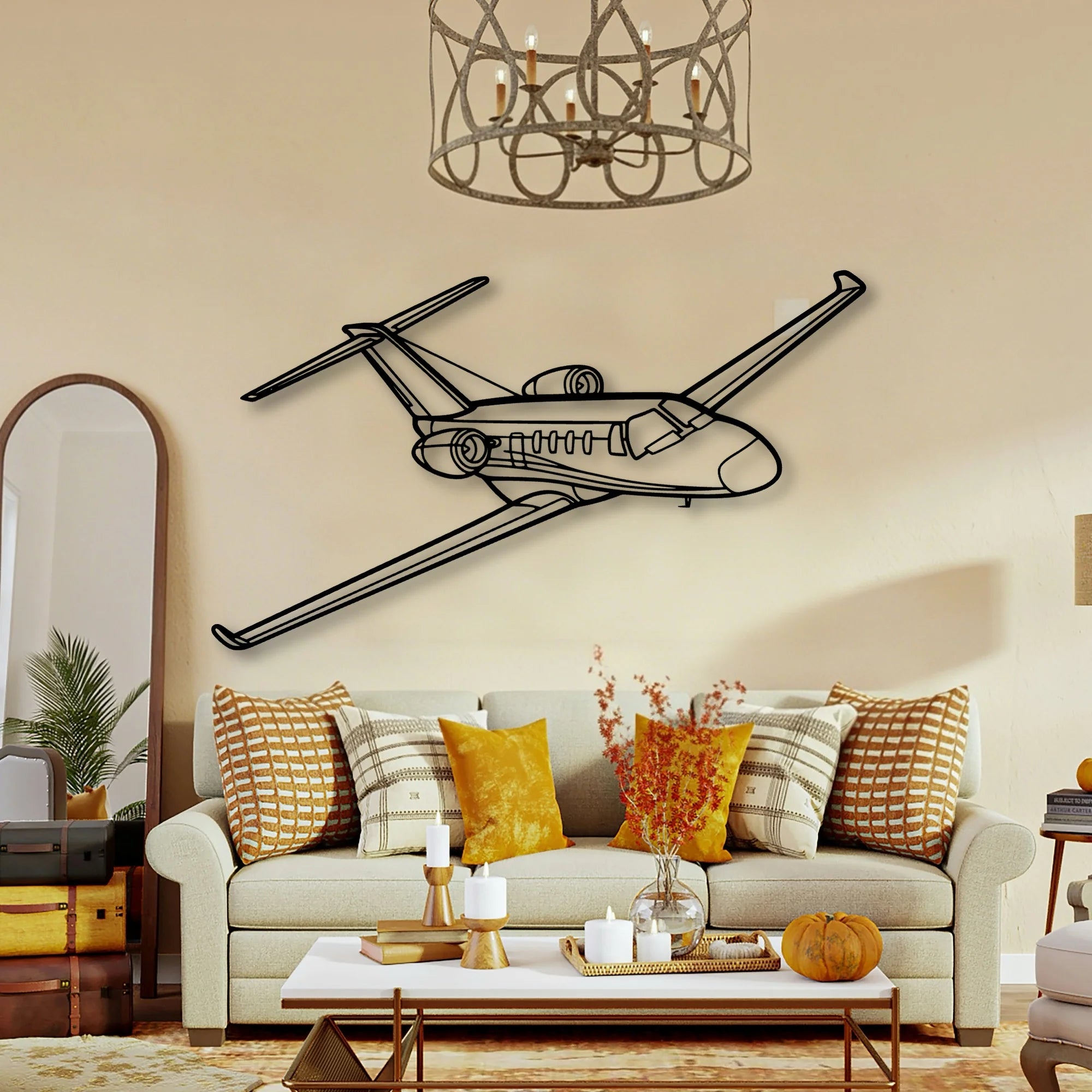 Tornado 5 Classic Aircraft Silhouette Metal Wall Art - Tinvibe