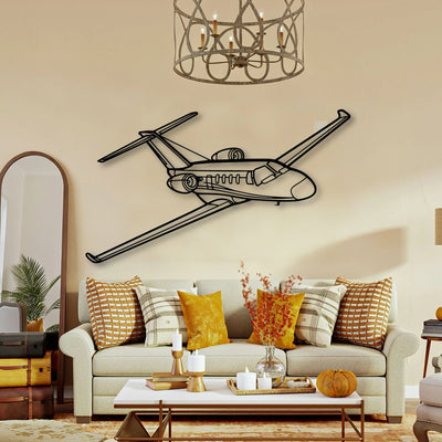 Tornado 5 Classic Aircraft Silhouette Metal Wall Art - Tinvibe