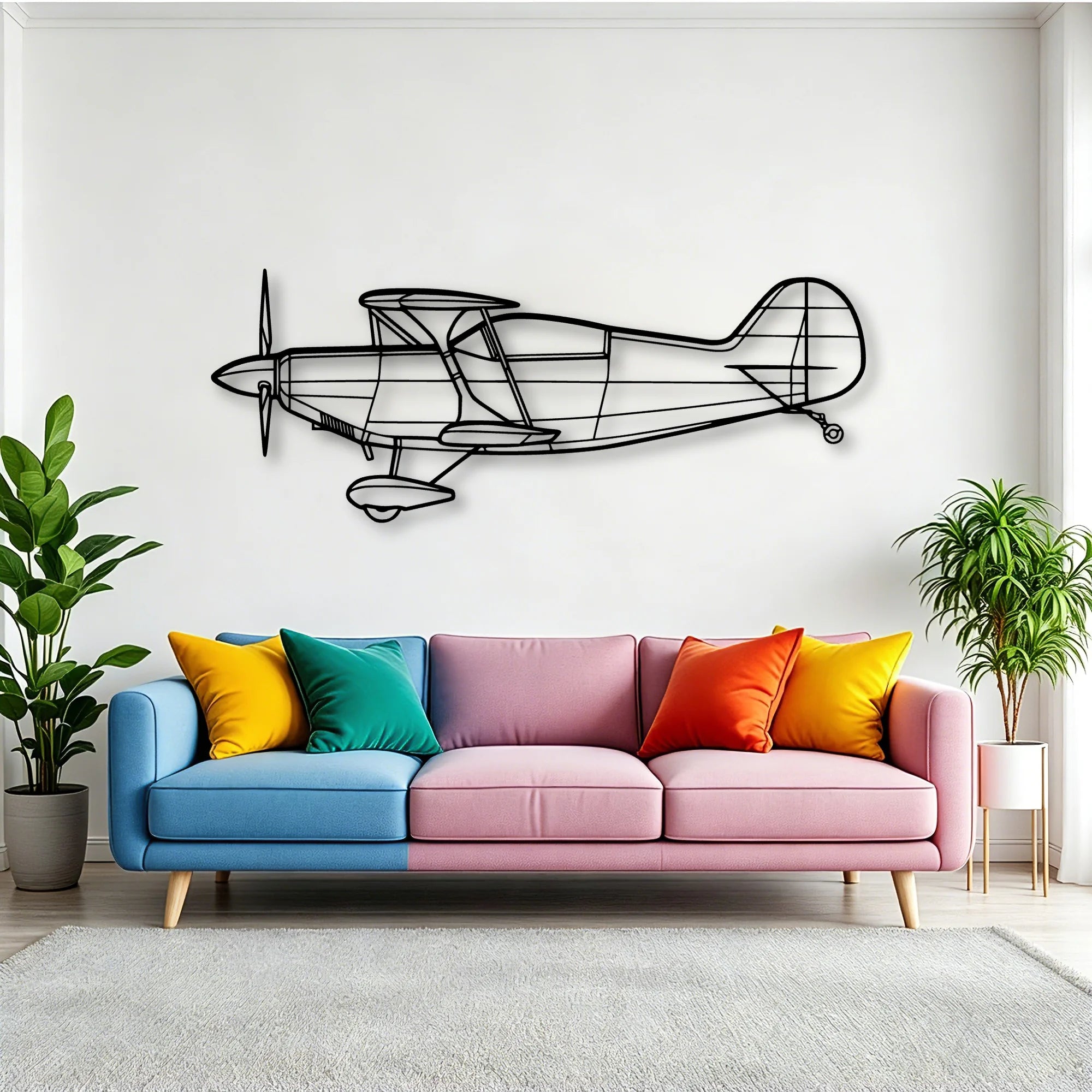 Tornado 8 Classic Aircraft Silhouette Metal Wall Art - Tinvibe