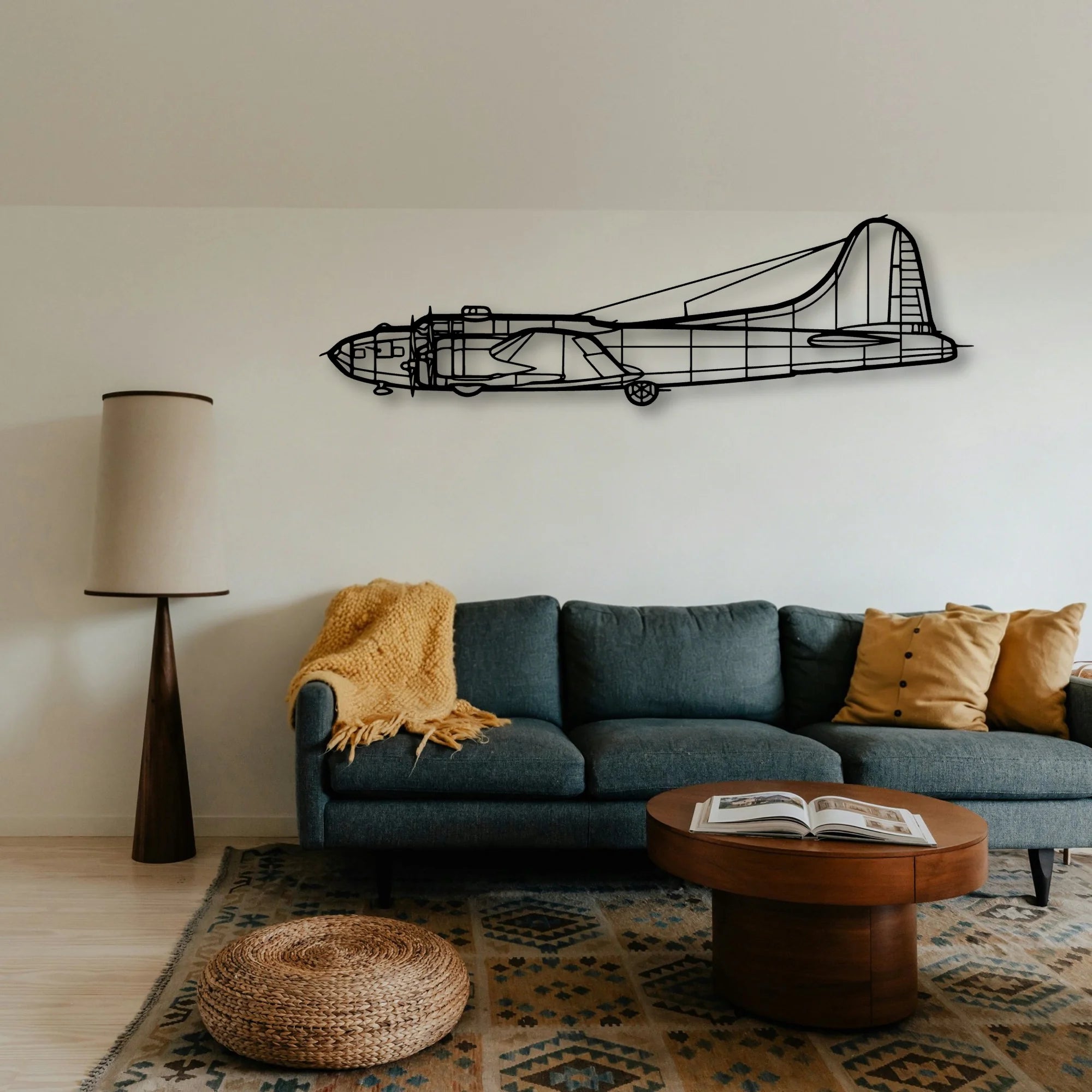 Tornado 9 Classic Aircraft Silhouette Metal Wall Art - Tinvibe