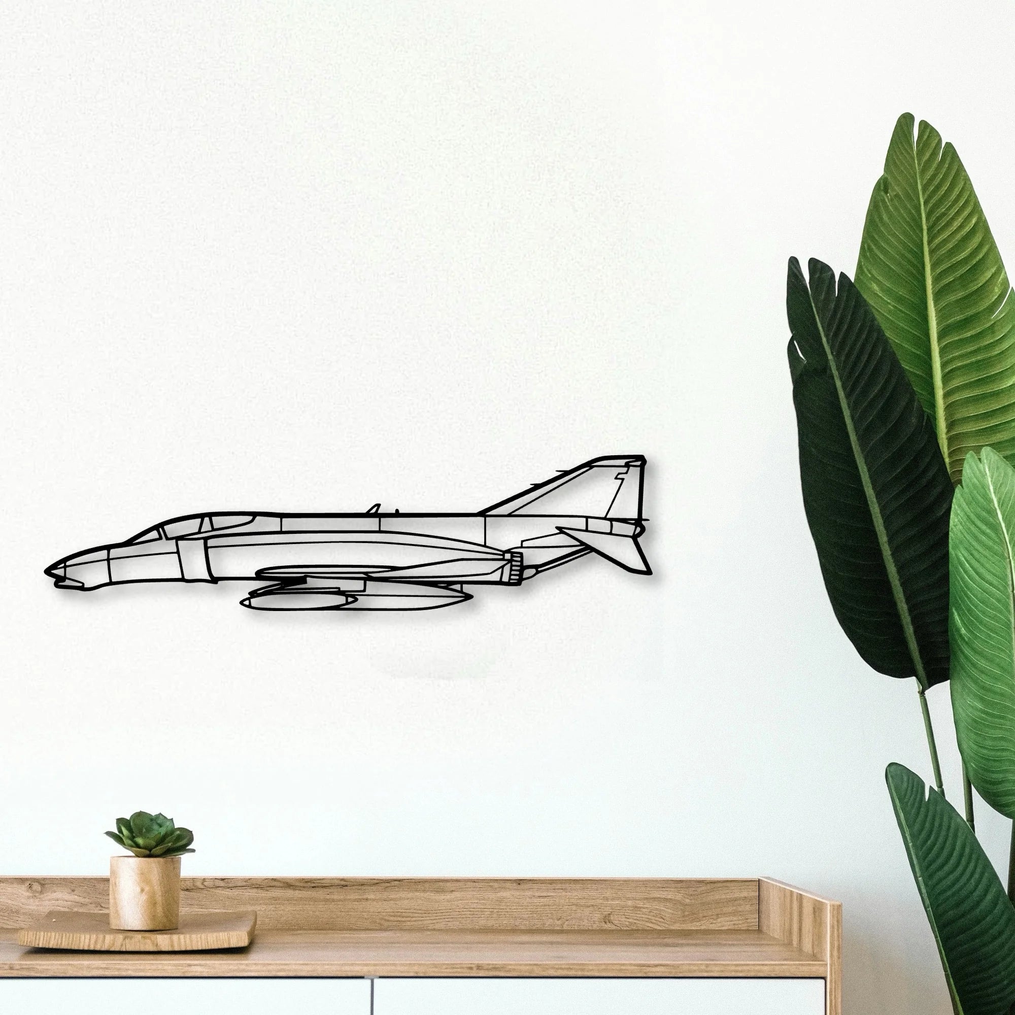 Tornado Classic Aircraft Silhouette Metal Wall Art - Tinvibe