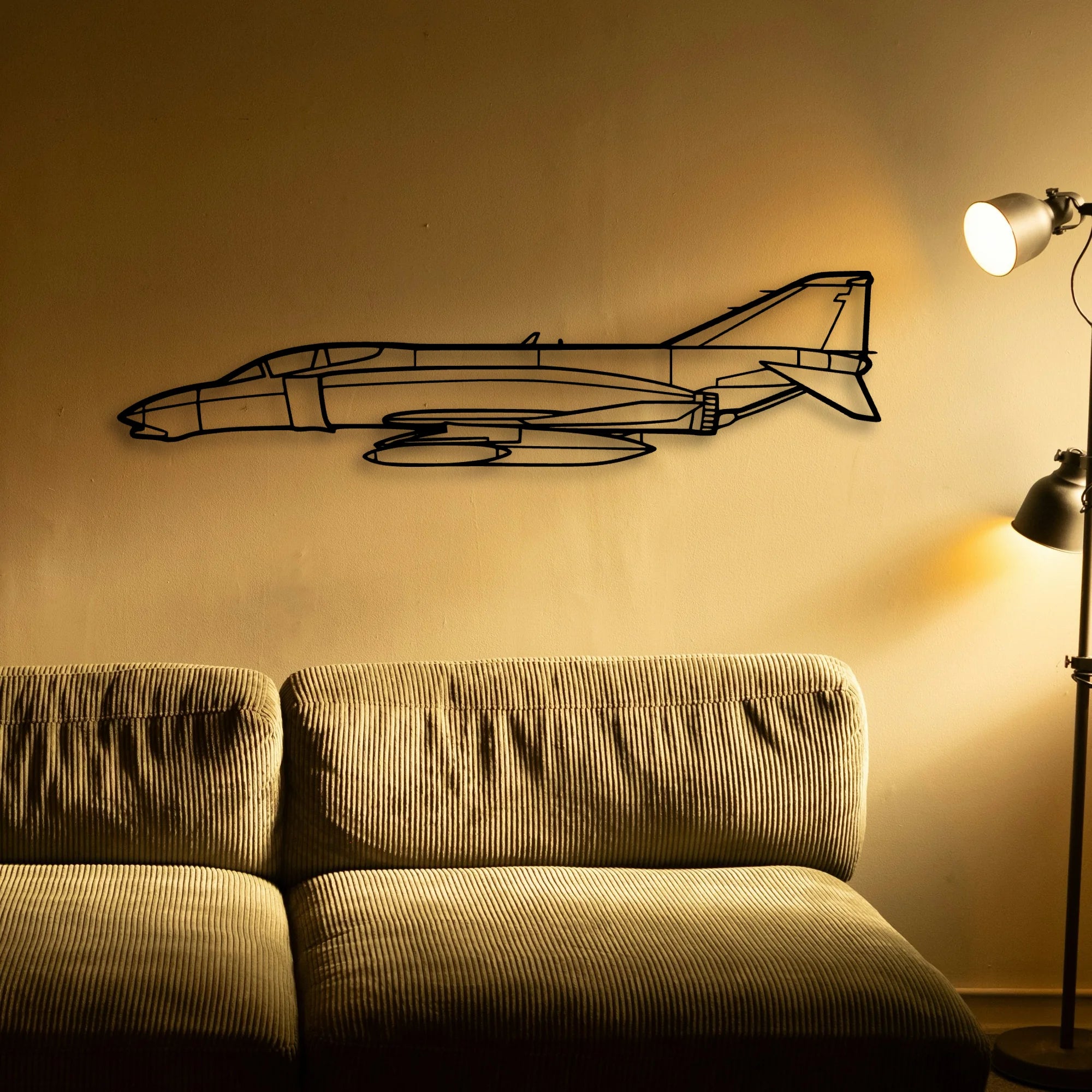 Tornado Classic Aircraft Silhouette Metal Wall Art - Tinvibe