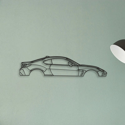 Toyota GR86 Classic Silhouette Metal Wall Art - Tinvibe