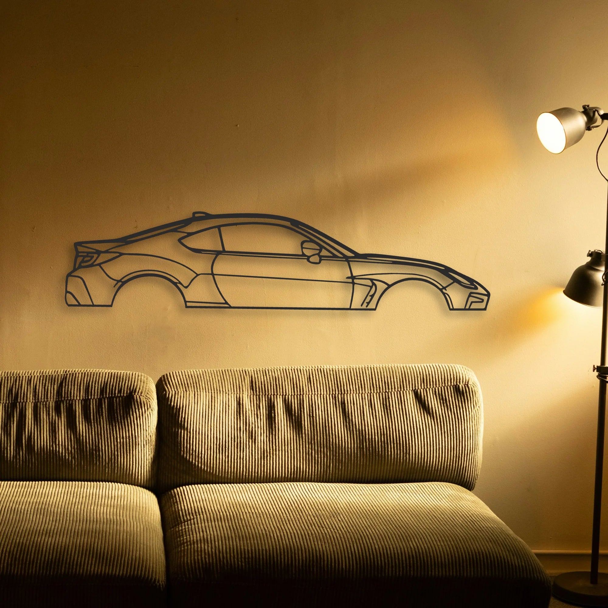 Toyota GR86 Classic Silhouette Metal Wall Art - Tinvibe