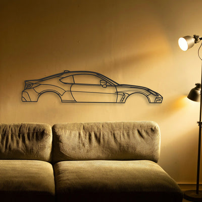 Toyota GR86 Classic Silhouette Metal Wall Art - Tinvibe