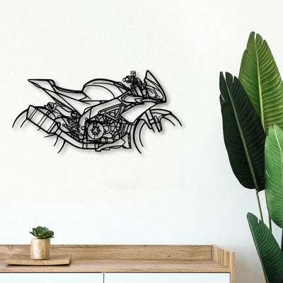 Tuono 2018 Classic Motorcycle Silhouette Metal Wall Art - Tinvibe