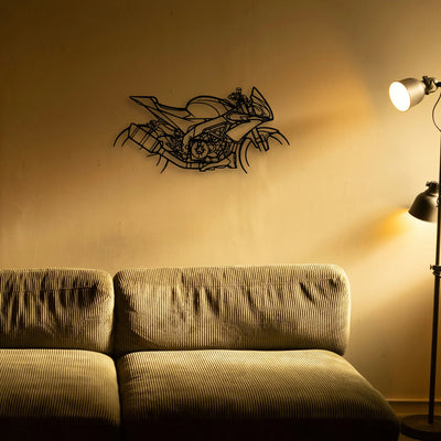 Tuono 2018 Classic Motorcycle Silhouette Metal Wall Art - Tinvibe