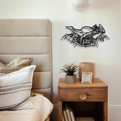 Tuono 2018 Classic Motorcycle Silhouette Metal Wall Art - Tinvibe