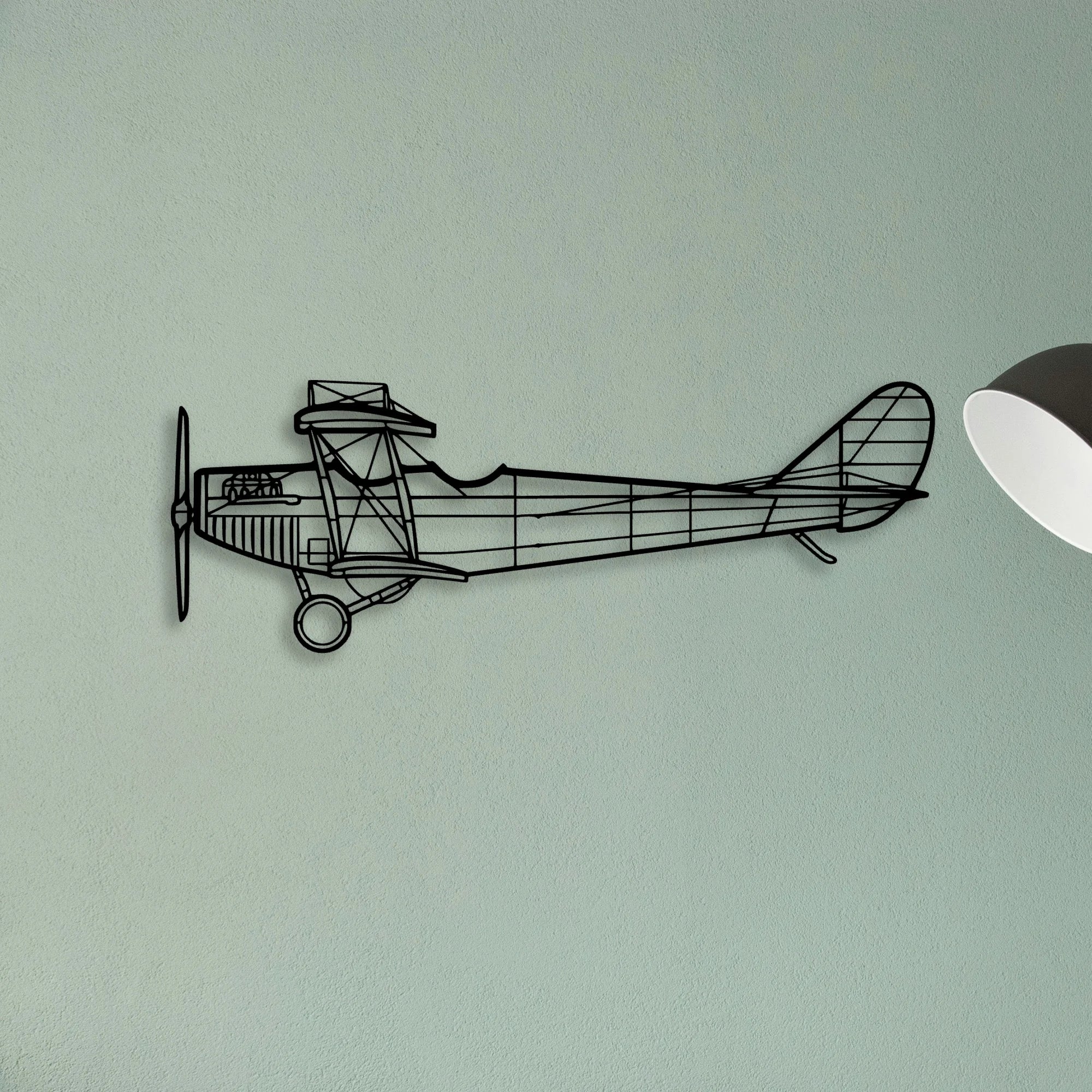 Typhoon Classic Aircraft Silhouette Metal Wall Art - Tinvibe