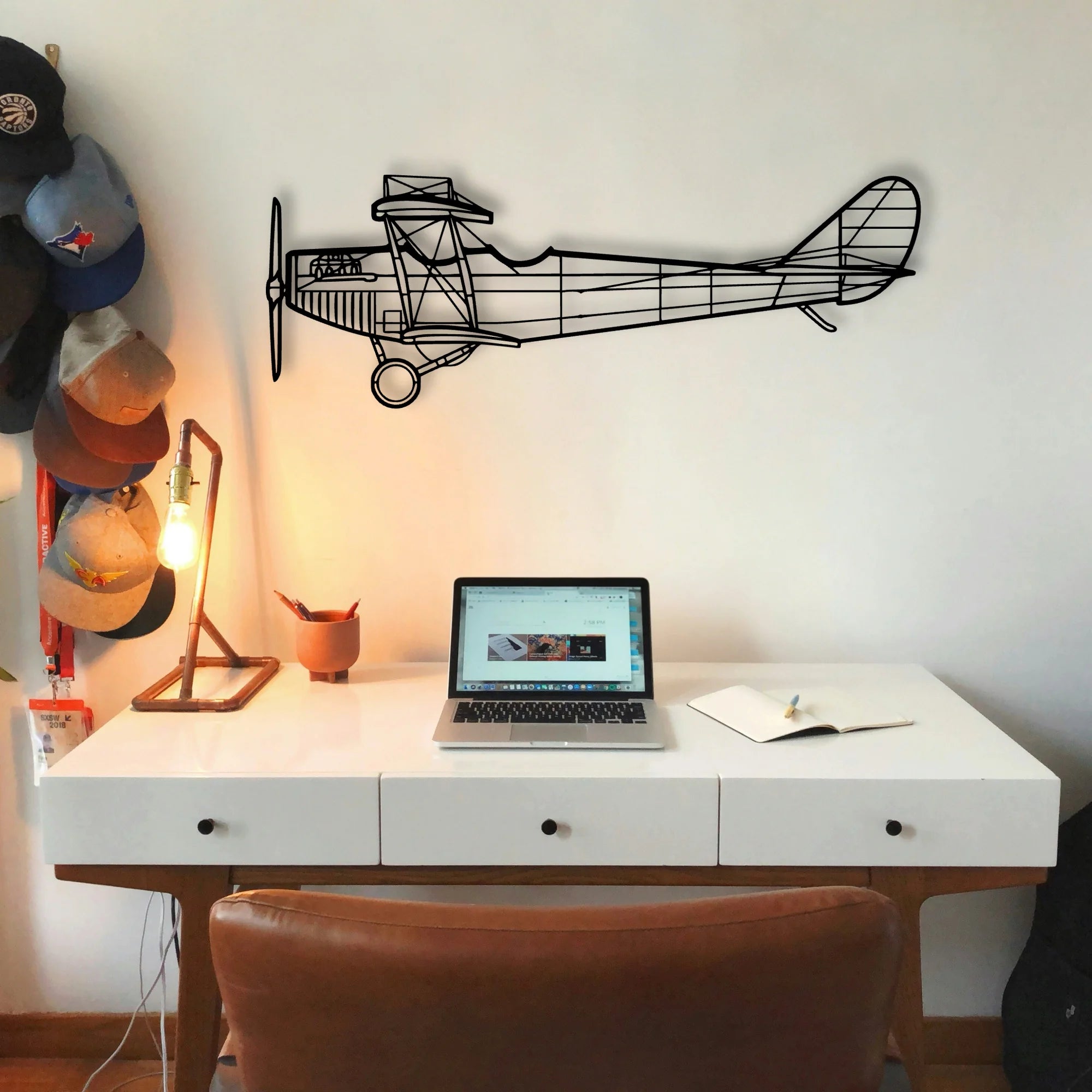 Typhoon Classic Aircraft Silhouette Metal Wall Art - Tinvibe