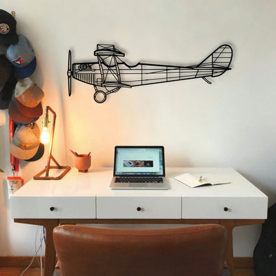 Typhoon Classic Aircraft Silhouette Metal Wall Art - Tinvibe