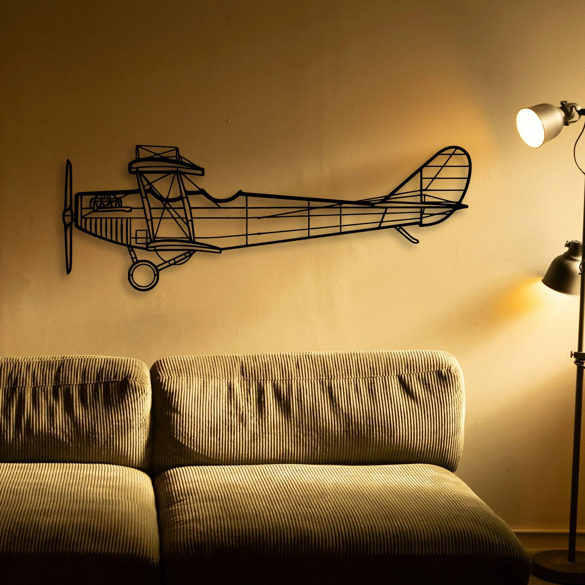 Typhoon Classic Aircraft Silhouette Metal Wall Art - Tinvibe