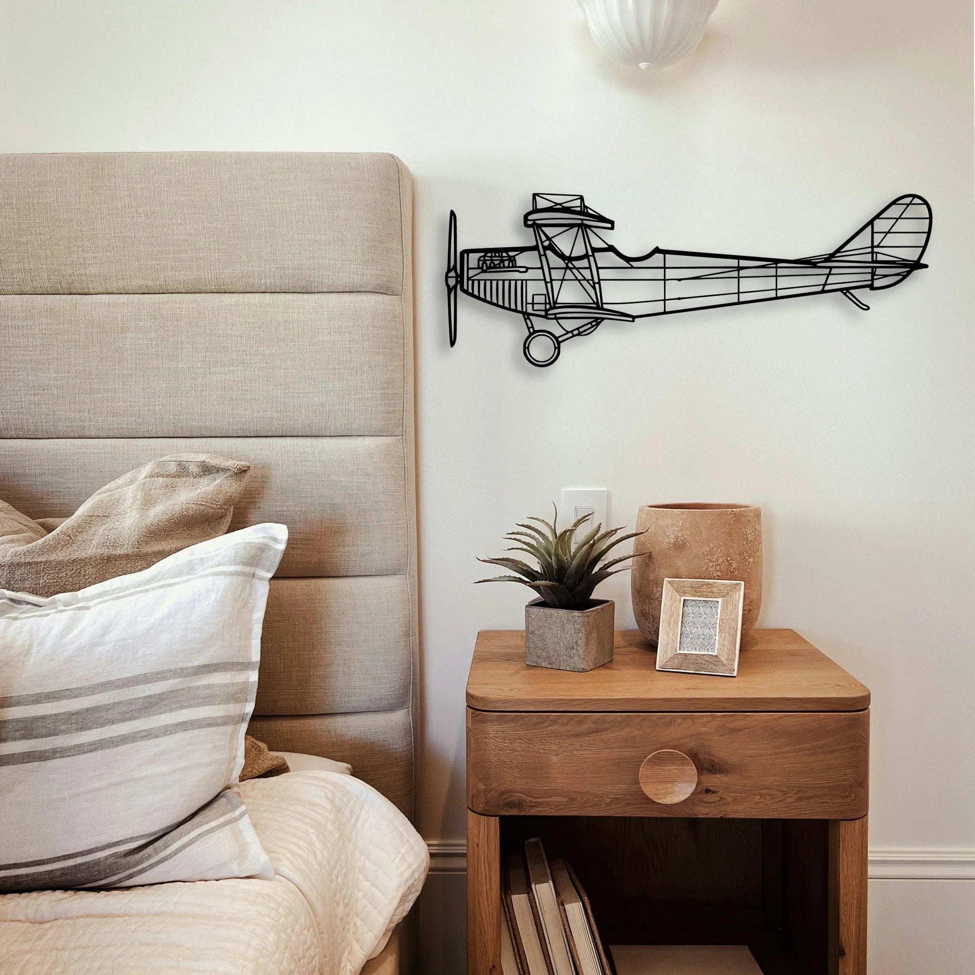 Typhoon Classic Aircraft Silhouette Metal Wall Art - Tinvibe