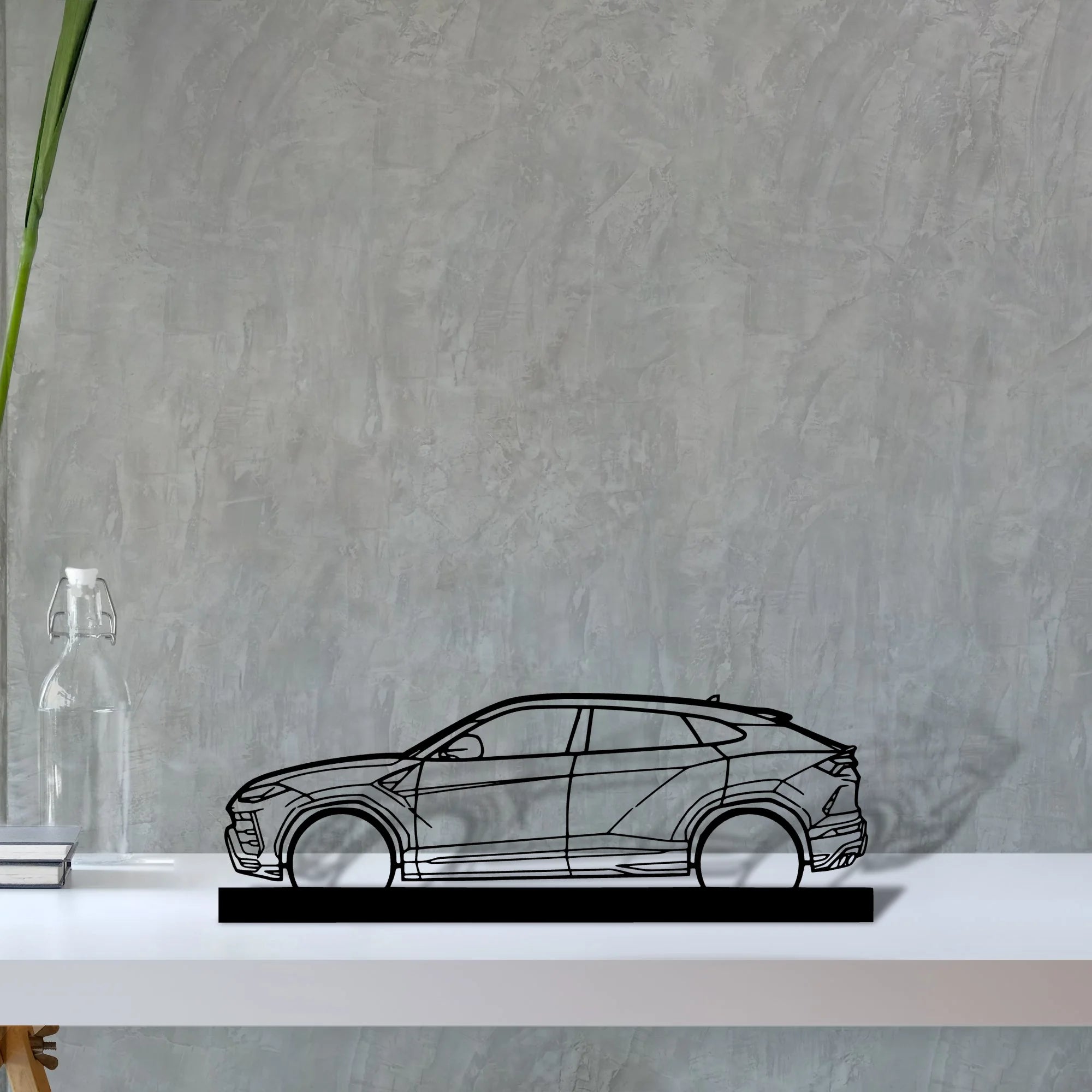 urus Silhouette Metal Art Stand - Tinvibe